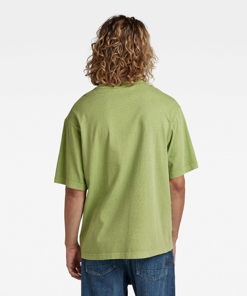 G-STAR（ジースター）の「UNISEX BOXY BASE GD T-SHIRT/オーバーサイズ/ユニセックス（Tシャツ/カットソー・メンズ・ライトブルー/ライトグリーン/イエロー・SMALL/MEDIUM/LARGE/X-LARGE/X-SMALL）」の5枚目の写真