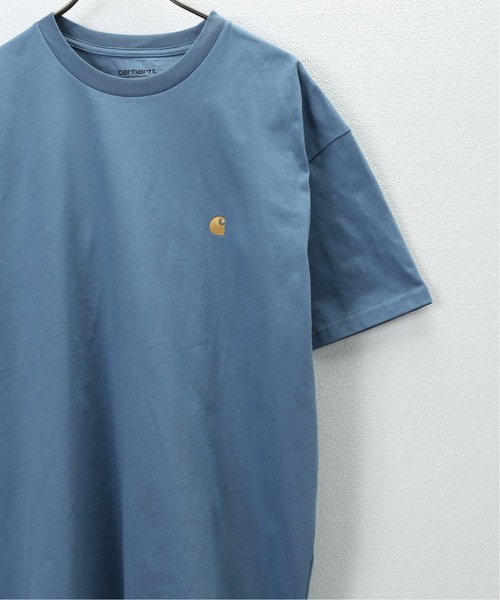 Carhartt（カーハート）の「【CARHARTT / カーハート】  CHASE T-SHIRT（Tシャツ/カットソー・メンズ・ブラック/アイボリー/ブルー系その他/ライトグリーン・MEDIUM/LARGE）」の8枚目の写真
