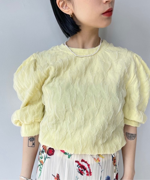 SANSeLF(サンセルフ)の「パフスリーブトップス【SANSeLF】sanw22s053(その他トップス・レディース・ホワイト/ピンク/ライトイエロー・FREE)」の22枚目の写真