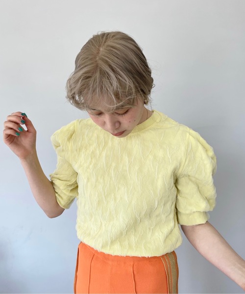 SANSeLF(サンセルフ)の「パフスリーブトップス【SANSeLF】sanw22s053(その他トップス・レディース・ホワイト/ピンク/ライトイエロー・FREE)」の10枚目の写真