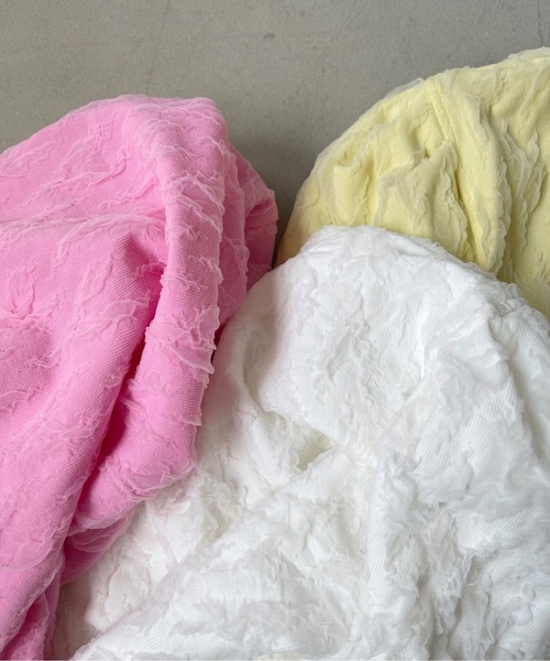 SANSeLF(サンセルフ)の「パフスリーブトップス【SANSeLF】sanw22s053(その他トップス・レディース・ホワイト/ピンク/ライトイエロー・FREE)」の17枚目の写真