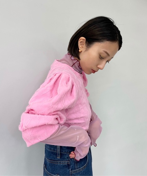 SANSeLF(サンセルフ)の「パフスリーブトップス【SANSeLF】sanw22s053(その他トップス・レディース・ホワイト/ピンク/ライトイエロー・FREE)」の11枚目の写真