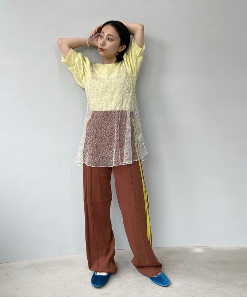 SANSeLF(サンセルフ)の「パフスリーブトップス【SANSeLF】sanw22s053(その他トップス・レディース・ホワイト/ピンク/ライトイエロー・FREE)」の4枚目の写真