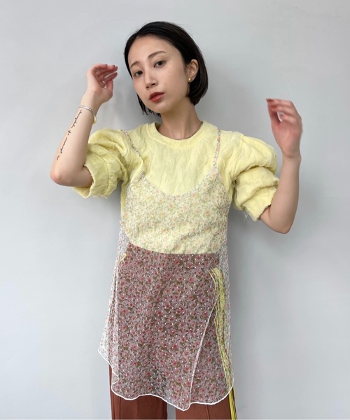 SANSeLF(サンセルフ)の「パフスリーブトップス【SANSeLF】sanw22s053(その他トップス・レディース・ホワイト/ピンク/ライトイエロー・FREE)」の14枚目の写真