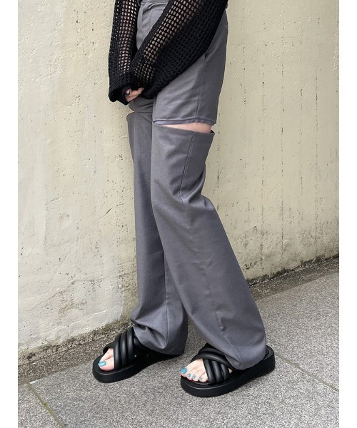 ENVYM（アンビー）の「ボリュームクロスサンダル（サンダル・レディース・ベージュ/ブラック/ホワイト・22.5cm/23.5cm/24.5cm）」の20枚目の写真