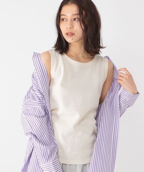 studio CLIP(スタディオクリップ)の「ポコポコカットタンクトップ(タンクトップ・レディース・ベージュ/オフホワイト/ブルー/その他1・MEDIUM/LARGE)」の2枚目の写真