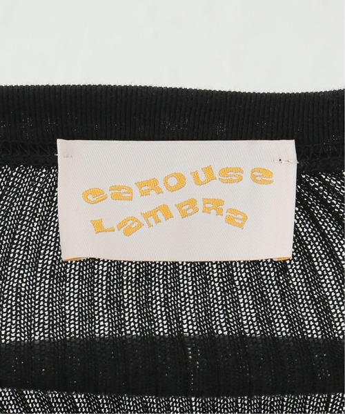 AP STUDIO（エーピーストゥディオ）の「【CaRouseLamBRa / ケラウズランブラ】スキッパードルマンスリーブプルオーバー（Tシャツ/カットソー・レディース・ホワイト/ブラック・FREE）」の22枚目の写真