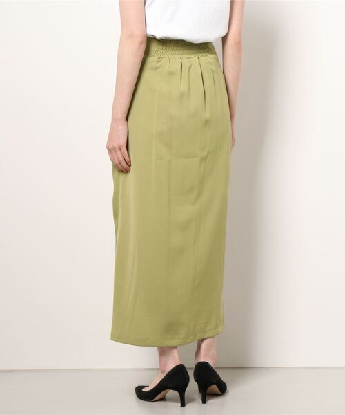 archives(アルシーヴ)の「ギャザースリットタイトスカート(スカート・レディース・ブラック/ベージュ/グリーン・MEDIUM)」の5枚目の写真