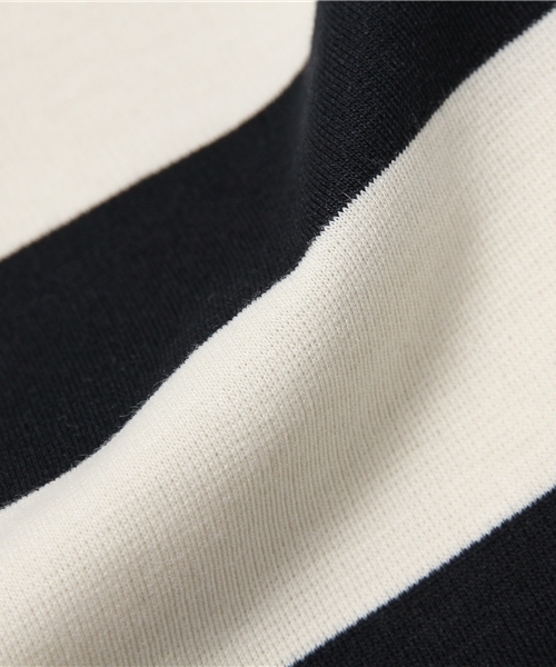 earth music&ecology（アースミュージックアンドエコロジー）の「ポンチボーダーワンピース（ワンピース・レディース・アイボリー/杢グレー/ダークブルー・SMALL/MEDIUM）」の12枚目の写真