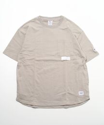 JEMORGAN | JE MORGAN/JEモーガン　度詰天竺裾ラウンド半袖ポケットT(Tシャツ/カットソー)