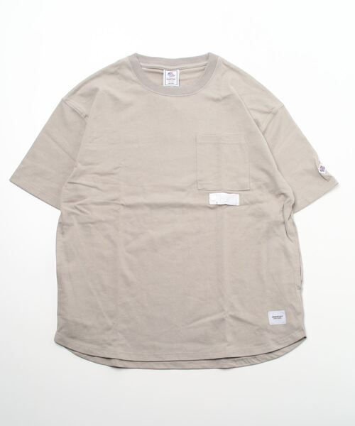 JEMORGAN（ジェーイーモーガン）の「JE MORGAN/JEモーガン　度詰天竺裾ラウンド半袖ポケットT（Tシャツ/カットソー・メンズ・ライトグレー/ホワイト/ブラック・LARGE/MEDIUM）」の3枚目の写真