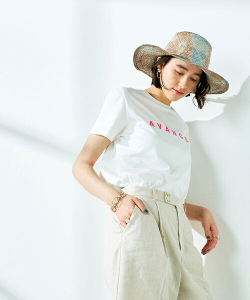 NOLLEY’S Sophi（ノーリーズソフィ）の「ロゴプリントTシャツ（Tシャツ/カットソー・レディース・ブラック/グリーン/ホワイト系その他4/ホワイト系その他5・38）」の19枚目の写真