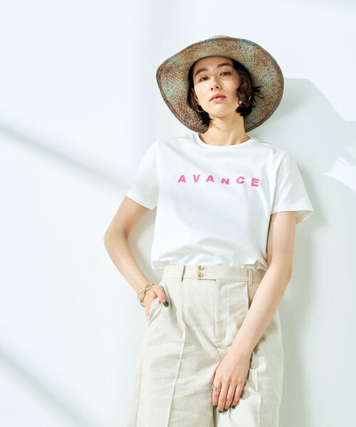 NOLLEY’S Sophi（ノーリーズソフィ）の「ロゴプリントTシャツ（Tシャツ/カットソー・レディース・ブラック/グリーン/ホワイト系その他4/ホワイト系その他5・38）」の10枚目の写真