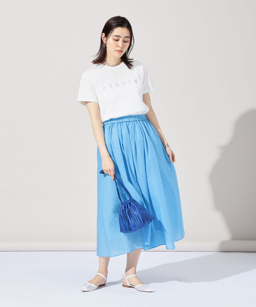 NOLLEY’S Sophi（ノーリーズソフィ）の「ロゴプリントTシャツ（Tシャツ/カットソー・レディース・ブラック/グリーン/ホワイト系その他4/ホワイト系その他5・38）」の5枚目の写真