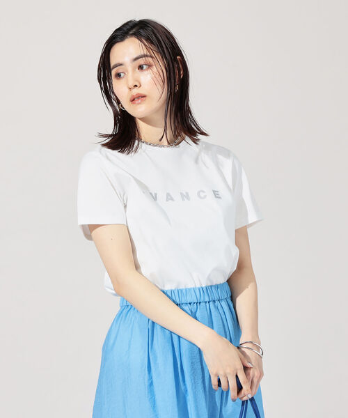 NOLLEY’S Sophi（ノーリーズソフィ）の「ロゴプリントTシャツ（Tシャツ/カットソー・レディース・ブラック/グリーン/ホワイト系その他4/ホワイト系その他5・38）」の6枚目の写真