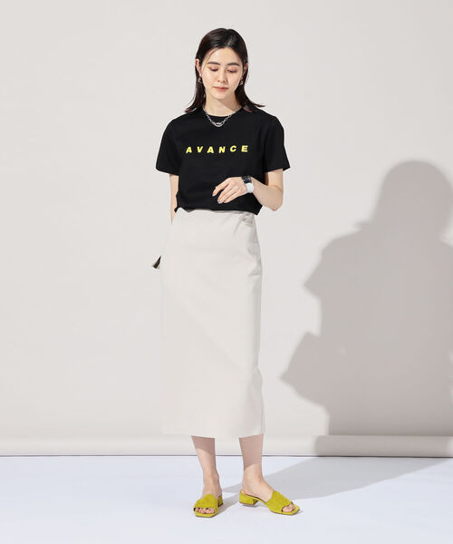 NOLLEY’S Sophi（ノーリーズソフィ）の「ロゴプリントTシャツ（Tシャツ/カットソー・レディース・ブラック/グリーン/ホワイト系その他4/ホワイト系その他5・38）」の21枚目の写真