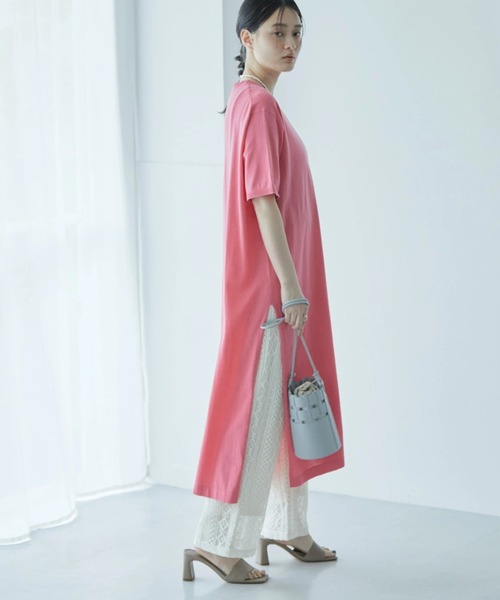 AMERICAN HOLIC(アメリカンホリック)の「サイドスリットニットワンピース(ワンピース・レディース・ブルー/ピンク/グレー系その他・M/L)」の1枚目の写真