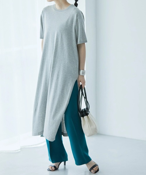 AMERICAN HOLIC(アメリカンホリック)の「サイドスリットニットワンピース(ワンピース・レディース・ブルー/ピンク/グレー系その他・M/L)」の20枚目の写真