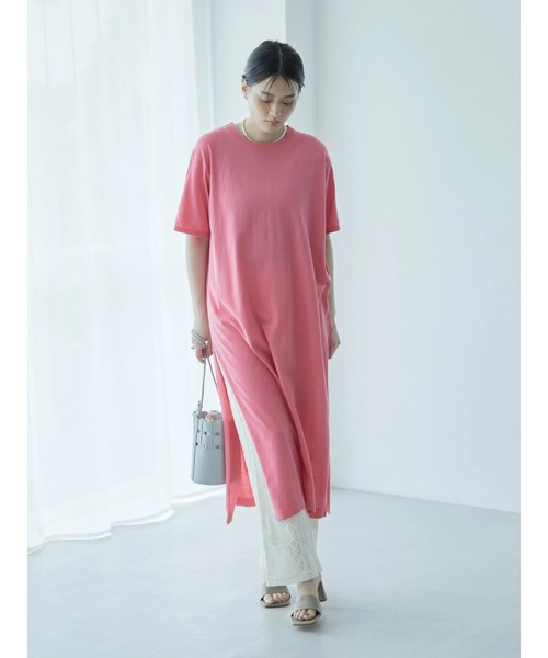 AMERICAN HOLIC(アメリカンホリック)の「サイドスリットニットワンピース(ワンピース・レディース・ブルー/ピンク/グレー系その他・M/L)」の9枚目の写真