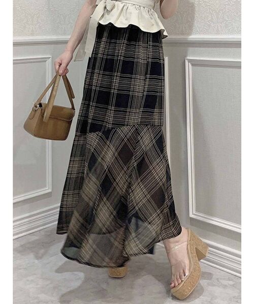 dazzlin（ダズリン）の「マルチウェイロングフレアスカート（スカート・レディース・アイボリー/グレー/ブラウン・FREE）」の3枚目の写真