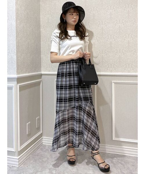 dazzlin（ダズリン）の「マルチウェイロングフレアスカート（スカート・レディース・アイボリー/グレー/ブラウン・FREE）」の15枚目の写真