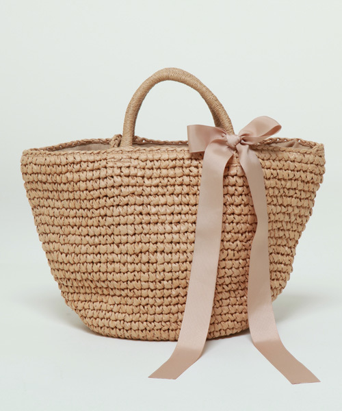 Tiara（ティアラ）の「Bilitis  （ビリティス）　カゴバック　小（かごバッグ・レディース・ホワイト/ブラック/ベージュ・9）」の3枚目の写真