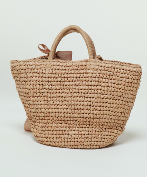 Tiara（ティアラ）の「Bilitis  （ビリティス）　カゴバック　小（かごバッグ・レディース・ホワイト/ブラック/ベージュ・9）」の5枚目の写真