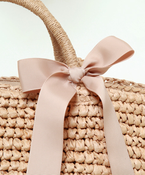 Tiara（ティアラ）の「Bilitis  （ビリティス）　カゴバック　小（かごバッグ・レディース・ホワイト/ブラック/ベージュ・9）」の6枚目の写真