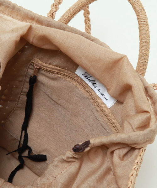 Tiara（ティアラ）の「Bilitis  （ビリティス）　カゴバック　小（かごバッグ・レディース・ホワイト/ブラック/ベージュ・9）」の11枚目の写真