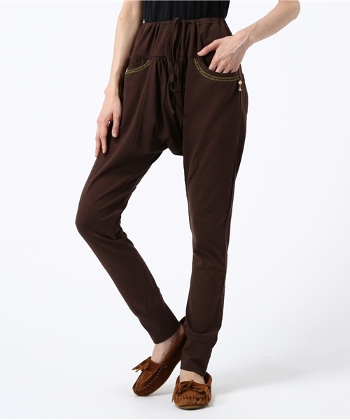 チャイハネ（チャイハネ）の「【チャイハネ】カットソーサルエルイージーパンツ（その他パンツ・レディース・イエロー/ブルー/ブラック/グリーン/ブラウン・FREE）」の21枚目の写真