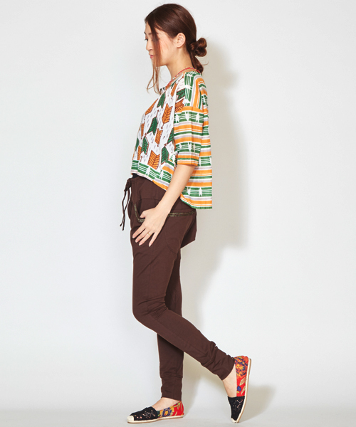 チャイハネ（チャイハネ）の「【チャイハネ】カットソーサルエルイージーパンツ（その他パンツ・レディース・イエロー/ブルー/ブラック/グリーン/ブラウン・FREE）」の22枚目の写真