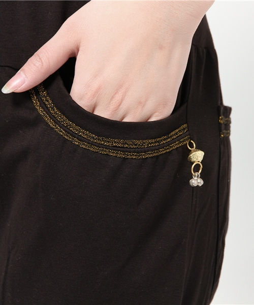 チャイハネ（チャイハネ）の「【チャイハネ】カットソーサルエルイージーパンツ（その他パンツ・レディース・イエロー/ブルー/ブラック/グリーン/ブラウン・FREE）」の15枚目の写真