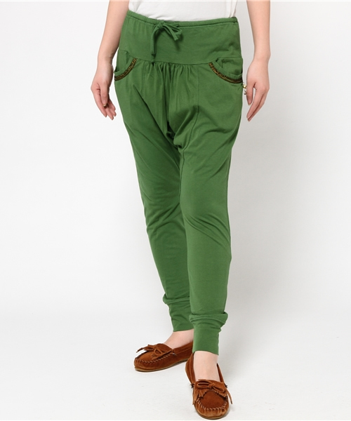 チャイハネ（チャイハネ）の「【チャイハネ】カットソーサルエルイージーパンツ（その他パンツ・レディース・イエロー/ブルー/ブラック/グリーン/ブラウン・FREE）」の13枚目の写真