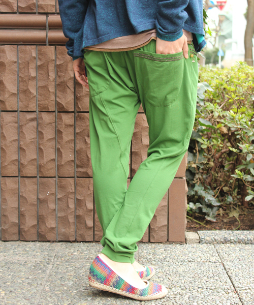 チャイハネ（チャイハネ）の「【チャイハネ】カットソーサルエルイージーパンツ（その他パンツ・レディース・イエロー/ブルー/ブラック/グリーン/ブラウン・FREE）」の12枚目の写真