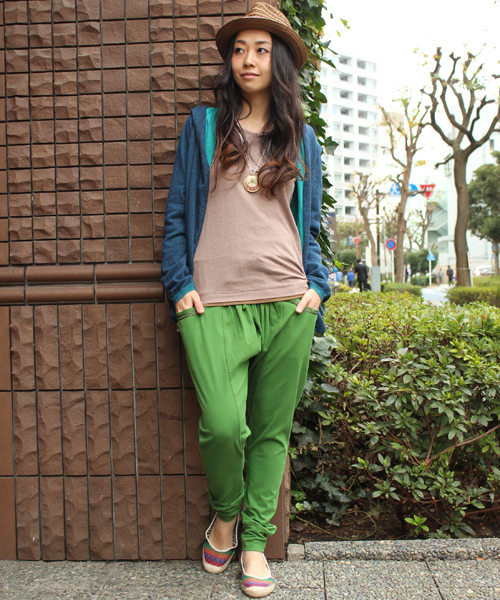 チャイハネ（チャイハネ）の「【チャイハネ】カットソーサルエルイージーパンツ（その他パンツ・レディース・イエロー/ブルー/ブラック/グリーン/ブラウン・FREE）」の11枚目の写真