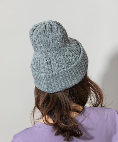 Munich（ミューニック）の「ダブルフェイスニットビニー（ニットキャップ/ビーニー・レディース・マスタード/モカ/ネイビー/チャコールグレー/グレー/ブラック・FREE）」の10枚目の写真