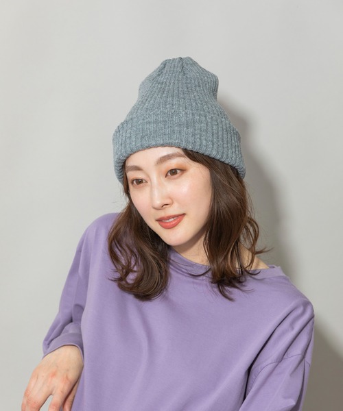 Munich（ミューニック）の「ダブルフェイスニットビニー（ニットキャップ/ビーニー・レディース・マスタード/モカ/ネイビー/チャコールグレー/グレー/ブラック・FREE）」の11枚目の写真