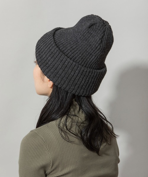 Munich（ミューニック）の「ダブルフェイスニットビニー（ニットキャップ/ビーニー・レディース・マスタード/モカ/ネイビー/チャコールグレー/グレー/ブラック・FREE）」の21枚目の写真