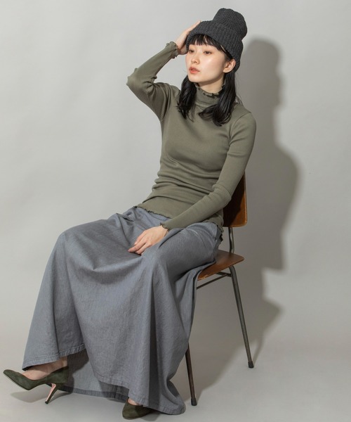 Munich（ミューニック）の「ダブルフェイスニットビニー（ニットキャップ/ビーニー・レディース・マスタード/モカ/ネイビー/チャコールグレー/グレー/ブラック・FREE）」の18枚目の写真