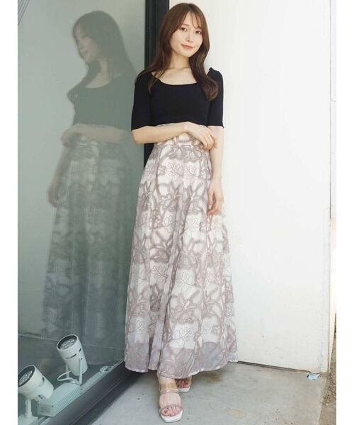 MERCURYDUO（マーキュリーデュオ）の「コンパクトブロッキングリブニット（ニット/セーター・レディース・ブラック/オフホワイト/ピンク/イエロー・FREE）」の13枚目の写真