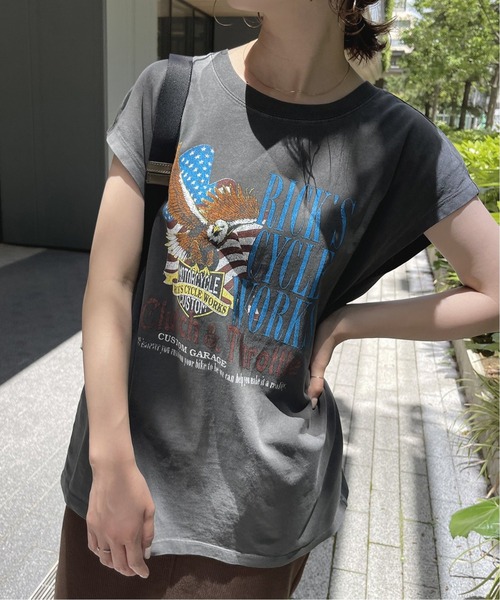 GOOD ROCK SPEED(グッドロックスピード)の「【GOOD ROCK SPEED/グッドロックスピード】ROCK TEE(Tシャツ/カットソー・レディース・ブラック/ベージュ・FREE)」の7枚目の写真