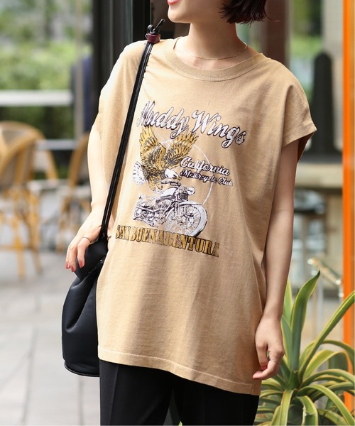 GOOD ROCK SPEED(グッドロックスピード)の「【GOOD ROCK SPEED/グッドロックスピード】ROCK TEE(Tシャツ/カットソー・レディース・ブラック/ベージュ・FREE)」の12枚目の写真