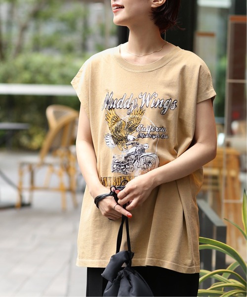 GOOD ROCK SPEED(グッドロックスピード)の「【GOOD ROCK SPEED/グッドロックスピード】ROCK TEE(Tシャツ/カットソー・レディース・ブラック/ベージュ・FREE)」の13枚目の写真