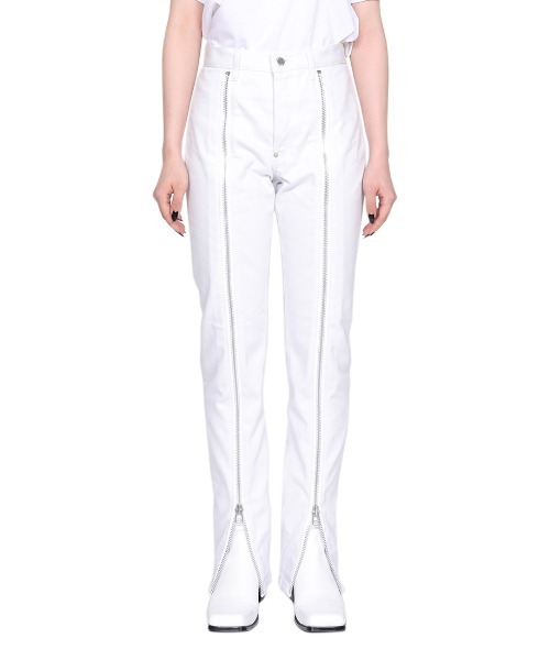 JOHN LAWRENCE SULLIVAN(ジョンローレンスサリバン)の「RIGID DENIM ZIPPED PANTS(デニムパンツ・レディース・ブラック/ホワイト/インディゴブルー・SMALL/X-SMALL/MEDIUM)」の8枚目の写真