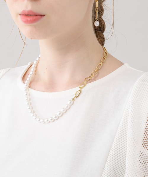 ROSIEE（ロージー）の「ROSIEE 異素材切替フリルトップス（Tシャツ/カットソー・レディース・ブラック/ホワイト・FREE）」の16枚目の写真