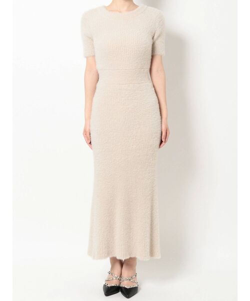 RESEXXY(リゼクシー)の「ミニシャギーニットフレアワンピース(ワンピース・レディース・ホワイト/ブラック/ピンク/ベージュ・FREE)」の10枚目の写真