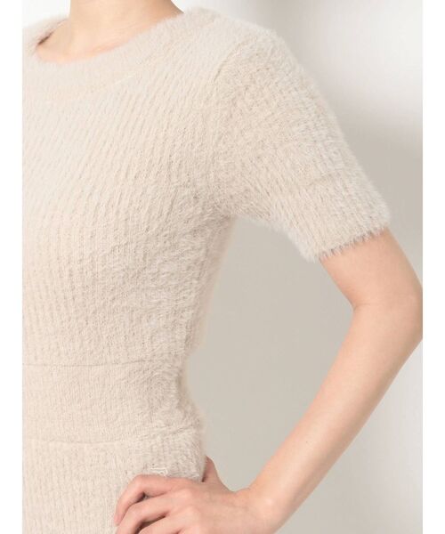 RESEXXY(リゼクシー)の「ミニシャギーニットフレアワンピース(ワンピース・レディース・ホワイト/ブラック/ピンク/ベージュ・FREE)」の7枚目の写真