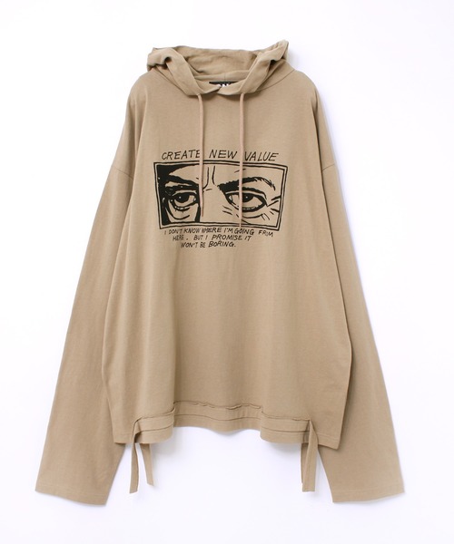 RNA（アールエヌエー）の「M1936 EYESルーズフーディー（パーカー・レディース・ブラック/ベージュ/ホワイト・MEDIUM）」の3枚目の写真