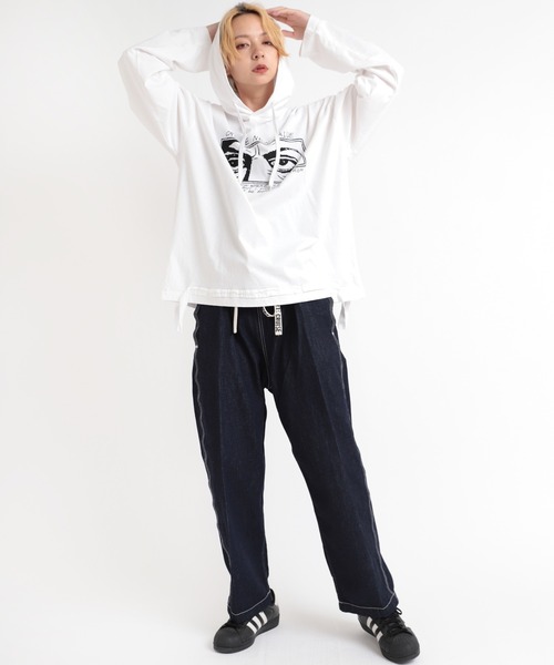 RNA（アールエヌエー）の「M1936 EYESルーズフーディー（パーカー・レディース・ブラック/ベージュ/ホワイト・MEDIUM）」の21枚目の写真