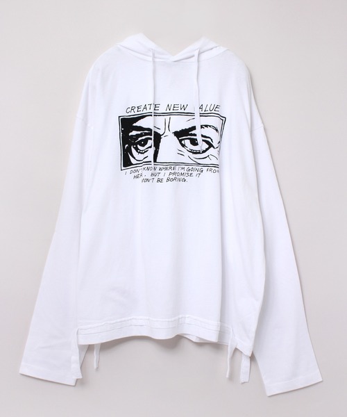 RNA（アールエヌエー）の「M1936 EYESルーズフーディー（パーカー・レディース・ブラック/ベージュ/ホワイト・MEDIUM）」の11枚目の写真